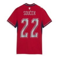 Stroje piłkarskie Czechy Tomas Soucek #22 Koszulka Podstawowej dla damskie MŚ 2026 Krótki Rękaw